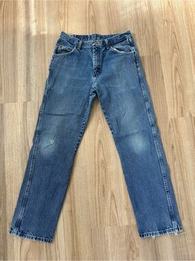 Vintage Wrangler Straight Leg Women's Blue Denim Jeans